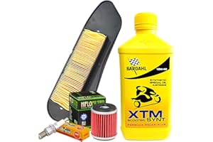MOTOCAR Kit de coupe Bardahl XTM 10W40 Filtre à huile à air bougie Yamaha X-City/X-Max 125