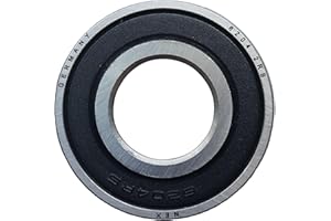 NEX SOLUTIONS GROUP NEX 6204 2rs 1uds Rodamiento de Bolas 20x47x14mm Doble Junta de Goma y Acero Cromado, 6204-2rs Rodamiento de Bolas Sellado