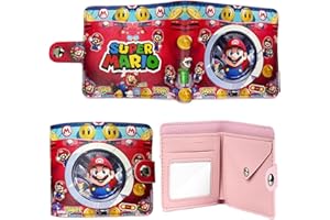 YCWSSB Portafoglio per bambini, Portafoglio in Pelle PU con Motivo a Cartoni Animati, Design Anime, Portacarte, Porta Monete, Regalo di Compleanno per Bambini