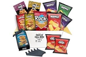 ‎TISE SÜSSWAREN Chips n Chill Box - Die Box zum Snacken (1Kg /12 Teile) inkl. Tütenclips