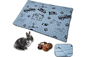 NEO SOLVO Tapis Qui remplace la Litière pour Lapin et Cochon d'Inde - 70cm x 105cm - Absorbant Confortable - Facile à Nettoyer - Pliable - Cage et Enclos 2x3