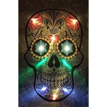LED-Bild „Samarkand“ – Leuchtbild Mit Totenkopf-Motiv, 65x45 Cm