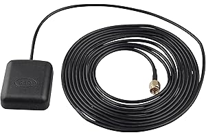 Jopto Car Auto GPS Receiver Active Aerial Antenna Connector 3M RG174 Cable Right Angle SMA Male Plug Adapter for GPS Night Vision Camera Navigation System Dash DVD Head Unit Stereos Auto Supplies