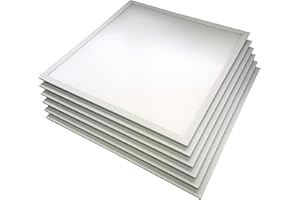 ‎ENOVALITE ENOVALITE LED Panel, Deckenleuchte, 62x62cm, 3600lm, 4000K, 36W, inkl. Trafo, Rasterleuchten, Einlegeleuchte, Büroleuchten (ohne Aufbaurahmen, 6 Stück)