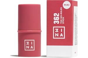 3INA MAKEUP - The No-Rules Stick 362 (mini) - Blush in Crema Rosa con Acido ialuronico - Blush Stick per Occhi Labbra e Guance - Blush Formato Viaggio dal Finitura naturale - Vegan - Cruelty Free