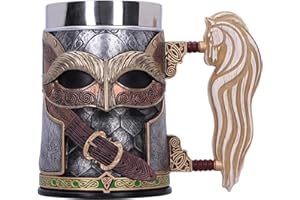 Nemesis Now Il Signore degli Anelli Rohan Boccale 15,5 cm, Resina, Licenza Ufficiale Il Signore degli Anelli, Design Rohan, Boccale da Birra, Cast in Resina Finissima, Sapientemente dipinto a mano,