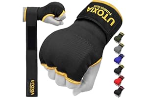 UTOXIA Boxing Inner Gel Gloves – Hand Wraps for Combat Sports, Pro Grip Elasticated Inner Gloves for Men & Women