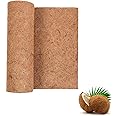 Angju Coco Liner Roll, 40 * 80cm Coconut Fiber Liners for Planter Window Box Flower Basket, Natural Coco Coir Sheet Coco Mats for Animal Pet Pad, Reptile Carpet, Garden Decoration