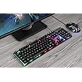 Enter Rainbow Back Light Gaming Keyboard&Mouse Combo Mt-C510 With Unit-Ghosting Keys,Colorful Rainbow Back Light,Usb