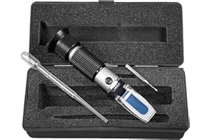 SW-Stahl 21550L Refraktometer I zur Prüfung von Frostschutzmittel, Batteriesäure und Adblue I Werkzeug KFZ I Frostschutzmesser Auto