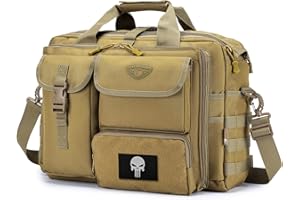 BAGZY Teczka na laptopa outdoorowa taktyczna torba na laptopa dla mężczyzn 15,6-calowa torba listonoszka torba na ramię torba na laptopa prezenty dla mężczyzn Oxford laptop biznesowa torebka na