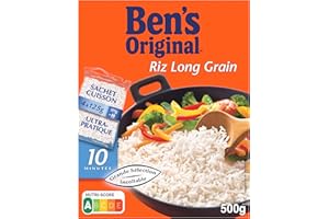 BEN'S ORIGINAL Riz Long Grain 10min 500g 4 sachet cuisson de 125g
