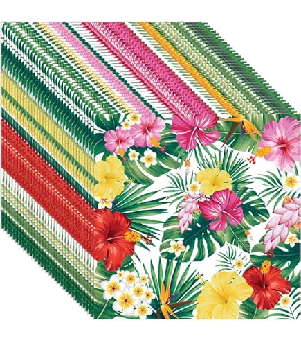 20 Serviettes De Table 33 Cm Tropical Macaw Parrots Tiflair - 3 Plis Luxe