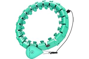 Desire Deluxe Hula Hoop do odchudzania i fitnessu, Hula Hoop z kolcami do masażu i 24 wymiennymi elementami, sprzęt sportowy w domu Idealny dla początkujących dorosłych