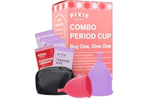 Pixie Cup Nº 1 para la mayoría de copas menstruales cómodo y mejor Stem Remoción resto de las marcas Cada copa menstrual de adquirirse uno se le da a una mujer que necesite! Combo pack