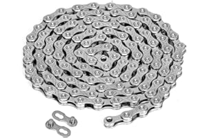 Hycline Bike Chain 10-Speed, 116 Links Bicycle Chain 1/2 x 11/128 Inch, Special forging steel for Road Mountain Racing Cycling - Silver
