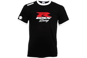 JUKO Suzuki GSX Racing Ringer T Shirt GSXR Motorsport Motorcycle