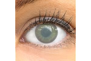 MERALENS Lentillas de color blanco gris Blind 1 par. Cómodas y perfectas para carnaval de Halloween, cosplay de anime, blandas, sin dioptrías + recipiente de lentillas, sin graduación