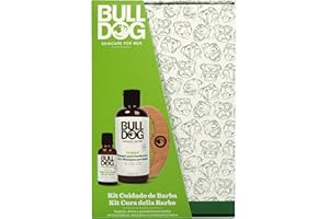 Bulldog Skincare For Men – Paquete de regalo "Beardcare Kit" – Contiene 1 Aceite de Barba, 1 Champú 2 en 1 de Barba y 1 Peine de Barba