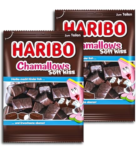 Haribo Chamallows Soft Kiss Pack of 12 (12 x 200 g) : Amazon.de