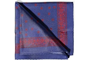 BRERA 67 - Fazzoletto da Taschino Elegante in Seta, Fazzoletti per Abiti e per Giacche 25X25 cm, Accessorio Uomo per Cerimonie e Matrimoni, Pochette Classica