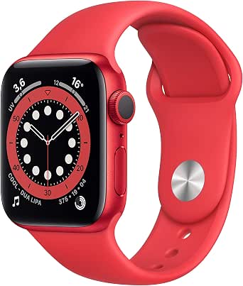 Apple Watch Series 6 (GPS, 40 mm) Cassa in alluminio PRODUCT(RED) con  Cinturino Sport PRODUCT(RED) : Amazon.it