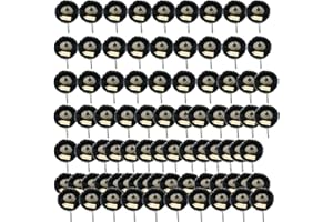 Lsgoodcare 80Pack Finishing Abrasive Wheel Buffs Polishing Wheels Black Set 1 Inch 300Grit for Rotary Tools Accessories