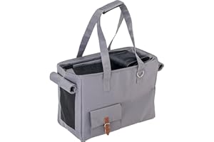 Ferplast Trasportino per Cani JETSET, Trasportino Gatto, Zaino per Cani, Cinghia di Sicurezza, Max 12 kg, 40 x 20 x h 30 cm