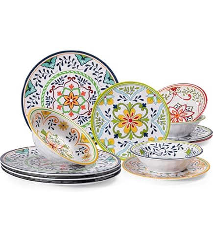 Service De Table En Mélamine - Corde (20 Pièces) - Tapis Caravane