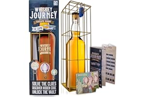 Boxer Gifts Whiskey Escape Room Game For Adults - Whisky Gifts For Men - Brain Teaser Puzzle For Adults On Birthday & Christmas, [Partial: Gold]