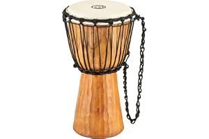 Meinl slagverk rep Nile Djembe – liten handtrumma – med gethuvud – diameter 20 cm – mahogny, naturlig (HDJ4-S)