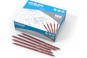 Eziglide HB Graphite School Pencil, Pack of 150 Hexagonal Pencils with Presharpened, Break Resistant Super Bonded HB Leads, Ideal for use at School in the Classroom, Home or the Office