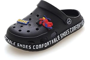 ZYLDK Kinder Clogs Pantoletten Unisex Hausschuhe Gartenschuhe Mädchen Jungen Strand Sandalen Slip On Outdoor Flach Badeschuhe Gummi Gartenclogs Sommer