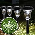 Opard Solar Lights Outdoor Garden, 8 Pack Pathway Lighting Waterproof, Auto On/Off Outside Lights for Garden, Patio, Yard, Walkway, Lawn