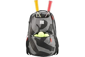 d'yallee Tennis Bag for Men Women, Racquetball Pickleball Paddle Squash Sling Bags Crossbody Sports Backpack Adult with USB Charge Port