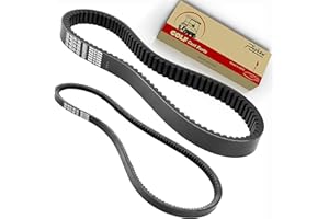 Roykaw Golf Cart Drive & Starter Generator Belt for Yamaha G2-G29 4-Cycle J55-G6241-00-00, JN6-H1173-00 G16 to G22 & Drive 2012.5 & Newer