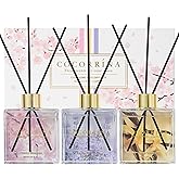 COCORRÍNA Diffuseur Parfum Maison, 3 x 90ml avec 24 Diffuseur Bâtonnets Diffuseur de Parfum, Decoration pour Chambre, Salon, 