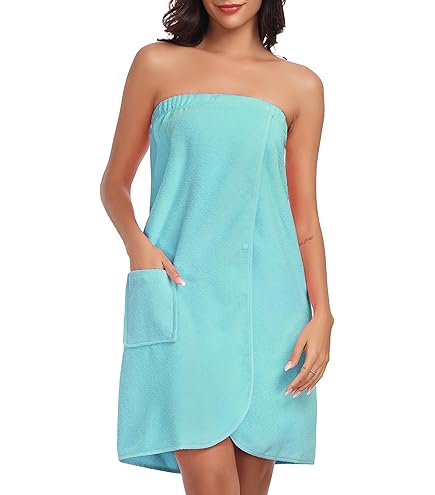 Gonna Asciugamano Sauna Donna - Kilt Spiaggia E Spa Con Tasche - Microfibra Assorbente 80x140 Cm - Foto 12