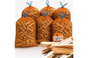 GARDENCO 15KG Kiln Dried Kindling Wood - Large Box, Natural Firelighters For Woodburning Stove, Log Burner, Open Fire Pit, Camping BBQ Pizza Oven. Fire Starters Ready To Burn (15kg)