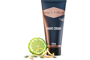 King C. Gillette Crema De Afeitar Para Hombre, Barrera Enriquecida Para Una Protección Extra, Con El Aroma Único De King C. Gillette, 175 ml