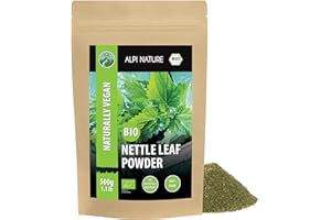 Alpi Nature Organic Nettle Leaf Powder 500g 1.1 lb, Dried and Ground Nettle Leaves, Urtica dioica