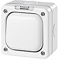 MK Masterseal Plus K56406WHI 10 amp 1-Gang Double-Pole 1-Way Switch