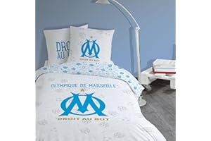 OMYDREAM Om Univers Parure de lit Enfant | 100% Coton | Oeko-TEX | Housse de Couette 140x200cm+1 Taie d'oreiller 63x63cm | Imprimé Garçon | Blanc
