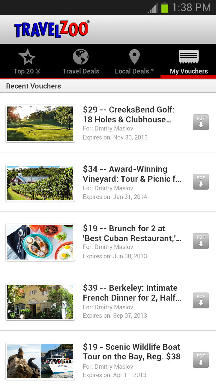 Travelzoo Amazon.co.uk Appstore for Android