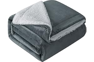 Mixibaby Hochwertige Wohndecken Kuscheldecken, extra Dicke warm Sofadecke/Couchdecke, Größe:150 cm x 200 cm, Farbe:Antrazit