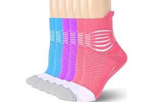 IRAMY Damskie pończochy uciskowe Skarpety do biegania Wsparcie kostki Skarpety kompresyjne do biegania dla zapalenia powięzi podeszwy Odprowadzanie wilgoci