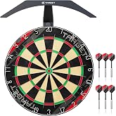 Target Darts Rift Dartboard with Optional LED Light | Steel Tip Darts Board with Optional Bright Dartboard Lighting | Staple