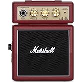 Marshall MS-2R MS2 Mini Amp, Kırmızı [İngiltere'den İthal]