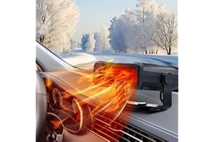 WEQNGIU Auto Heizung, 12V Tragbare Auto Heizung Schnelles Holzheizung mit Zigaretten Hellersautowärmer für den Winter, Deffroster für Auto Windschutzscheibe, geeignet für das Auto geeignet
