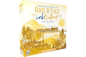 HEIDELBERGER SPIELEVERLAG Railroad Ink Challenge: Edition Sonnengelb | Horrible Guild | Niemiecki | Gra w kości | dla 1-4 osób | od 8 lat, żółty